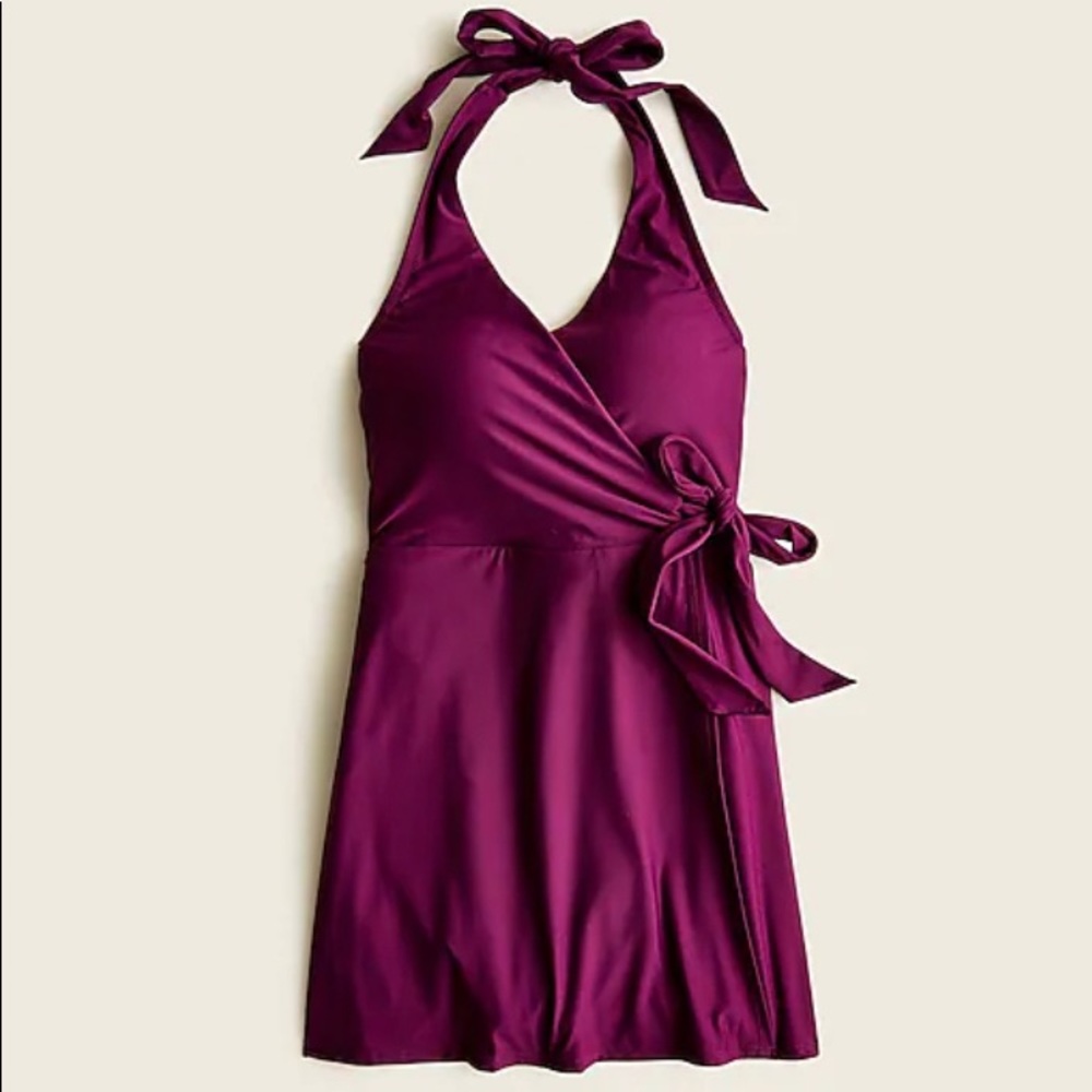 NWT J. Crew Women's NWT Halter Wrap Swim Dress